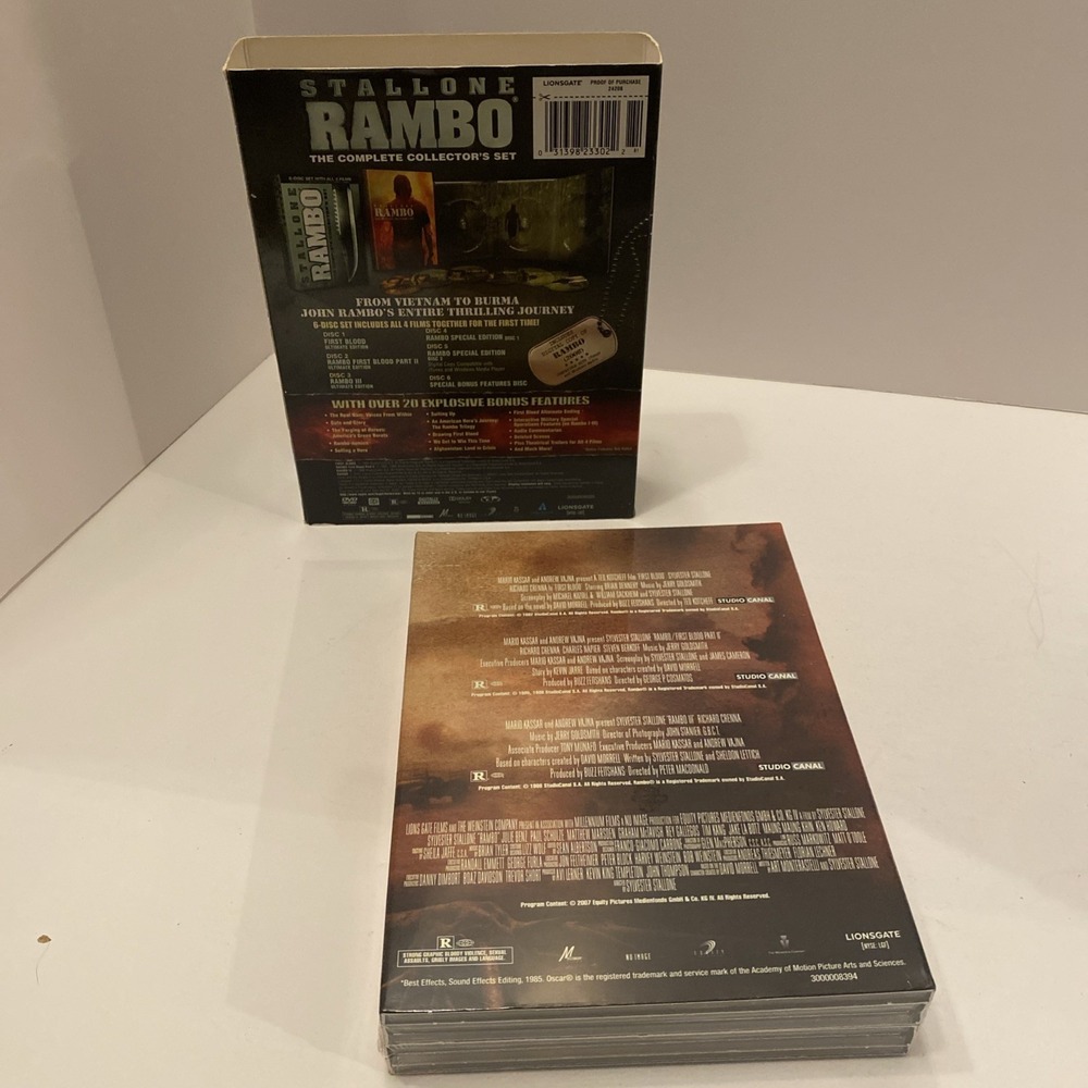 DVD Box Set Rambo: The Complete Collector's Set New - Picture 3 of 3